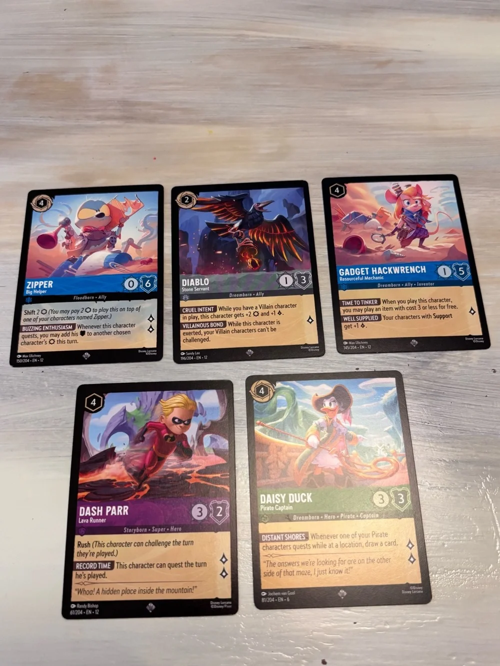Disney Lorcana Lot TCG 50-pack (Common Uncommon Rare Super Rare Foil) NM